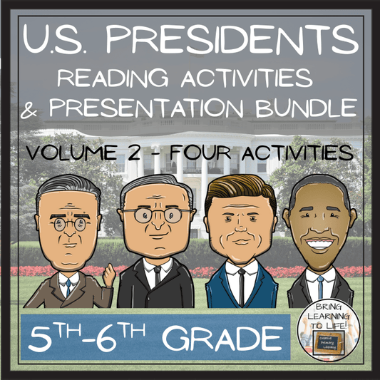 U.S. Presidents Volume 2 Close Reading Activity Bundle | 5th Grade & 6th Grade