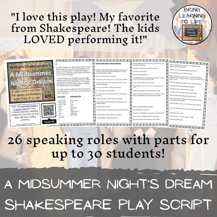 A Midsummer Night's Dream | A Play Script for Young Performers