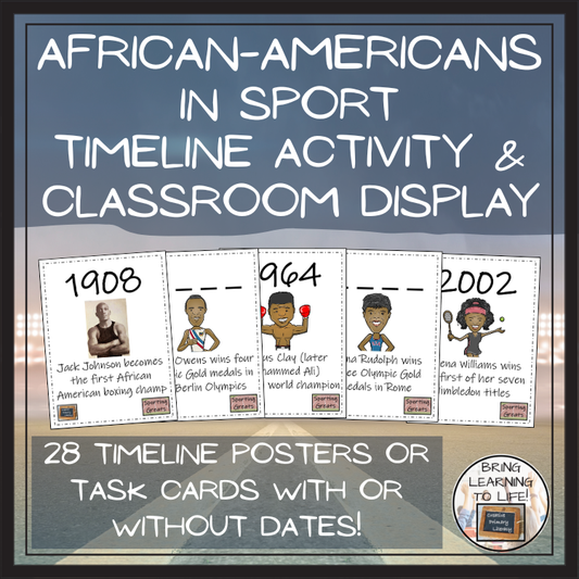 African Americans in Sport Timeline Activity & Classroom Display