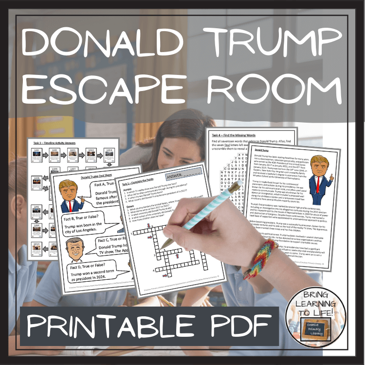 Donald Trump Escape Room | Social Studies & History Activity