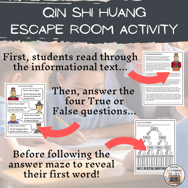 Qin Shi Huang Escape Room | Social Studies & Ancient History Activity