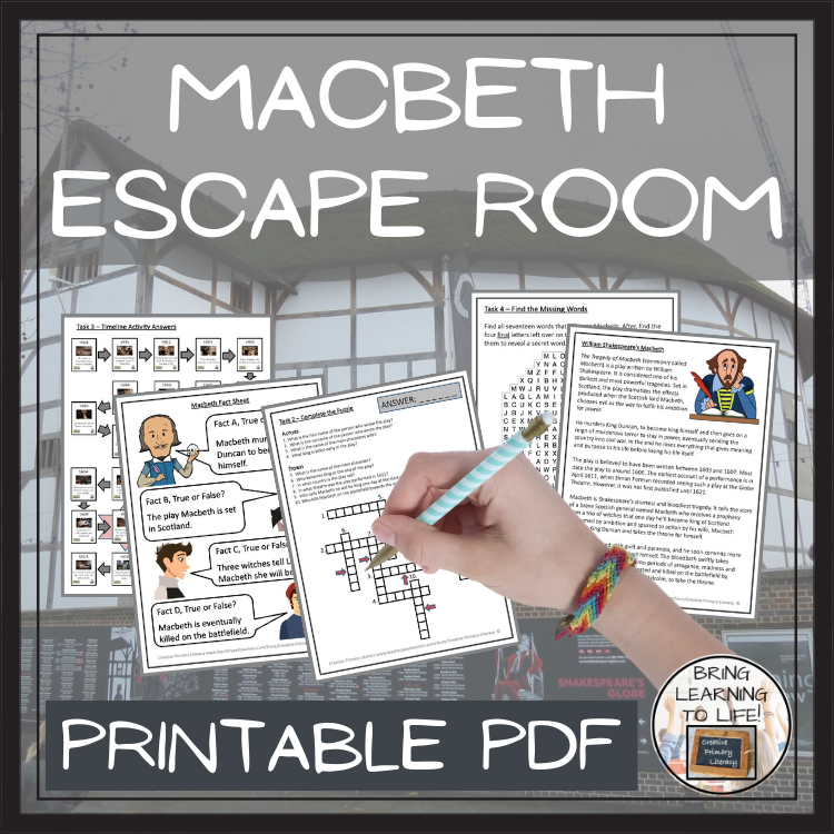Macbeth Escape Room | Social Studies & History Activity