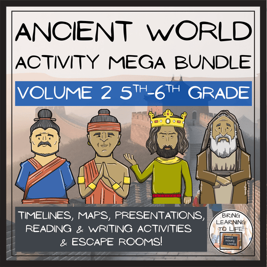 Ancient History Social Studies Mega Bundle Volume 2 | 5th-6th Grade