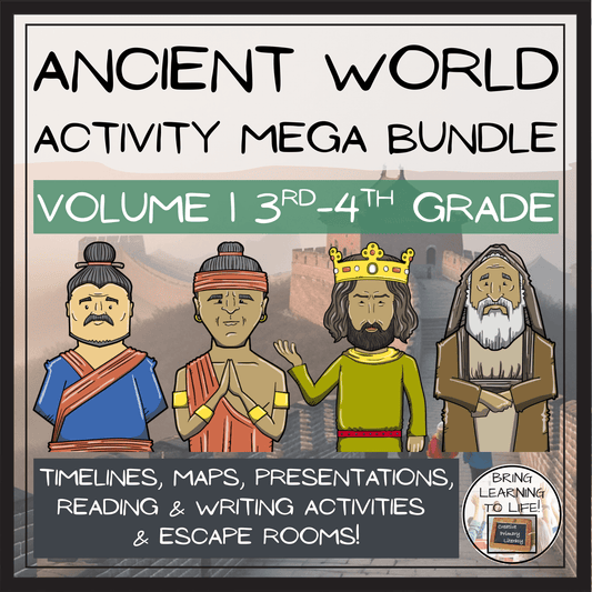 Ancient History Social Studies Mega Bundle Volume 2 | 3rd-4th Grade