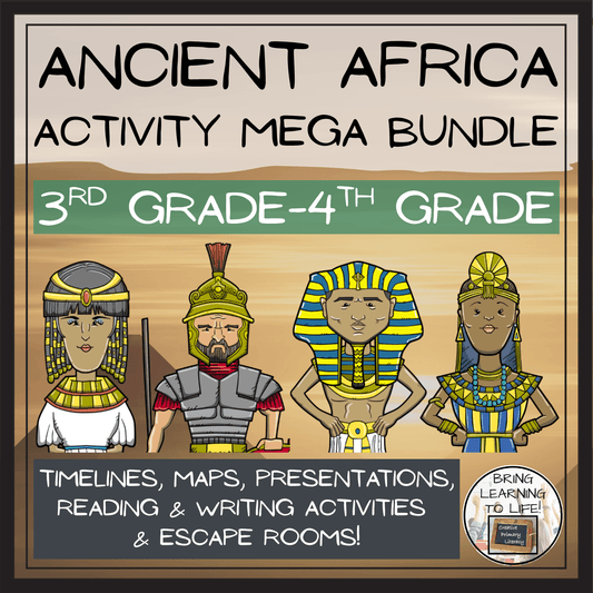 Ancient Africa Social Studies Mega Bundle | 3rd & 4th Grade