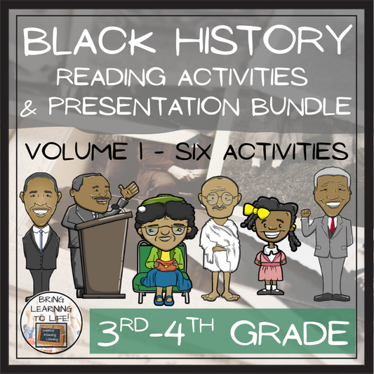 Black History Close Reading Comprehension Bundle | 3rd Grade & 4th Grade
