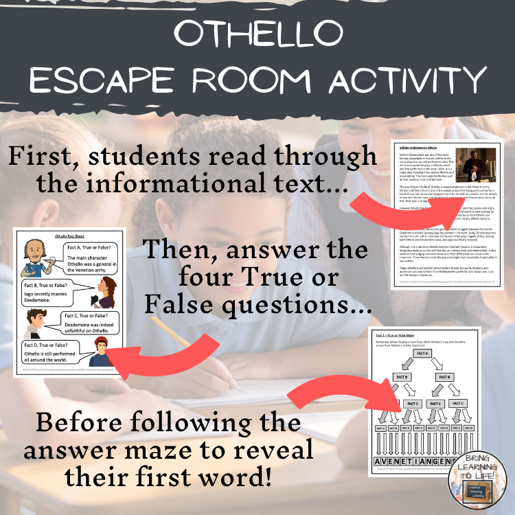 Othello Escape Room | Social Studies & History Activity