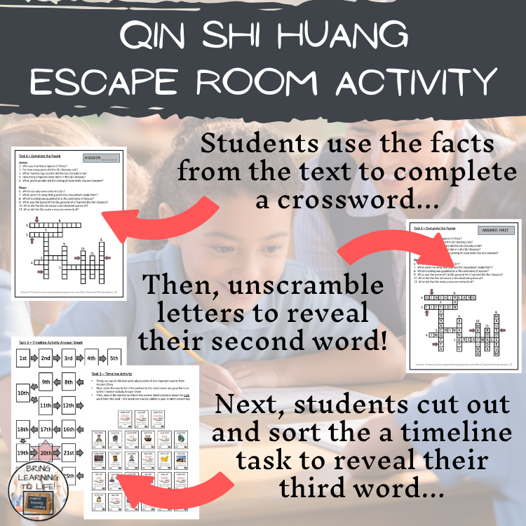 Qin Shi Huang Escape Room | Social Studies & Ancient History Activity