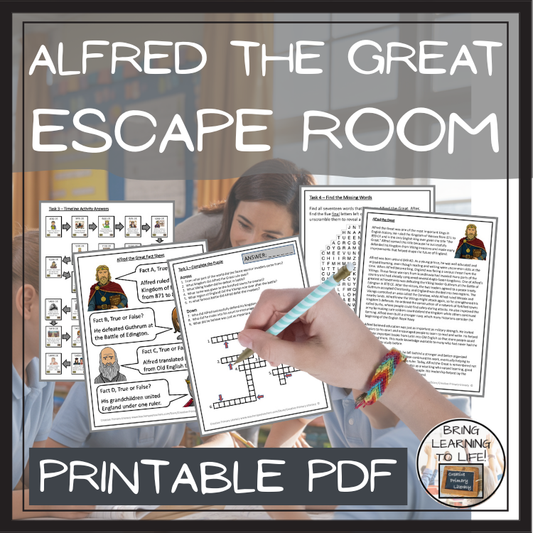 Alfred the Great Escape Room | Social Studies & History Activity