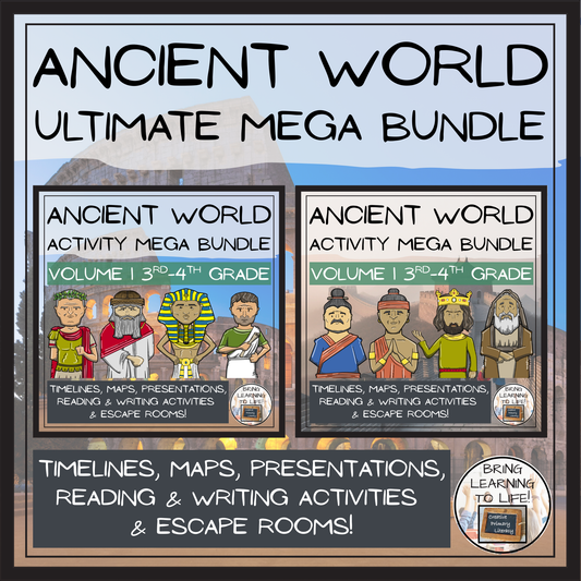 Ancient History Social Studies Ultimate Mega Bundle | 3rd-4th Grade
