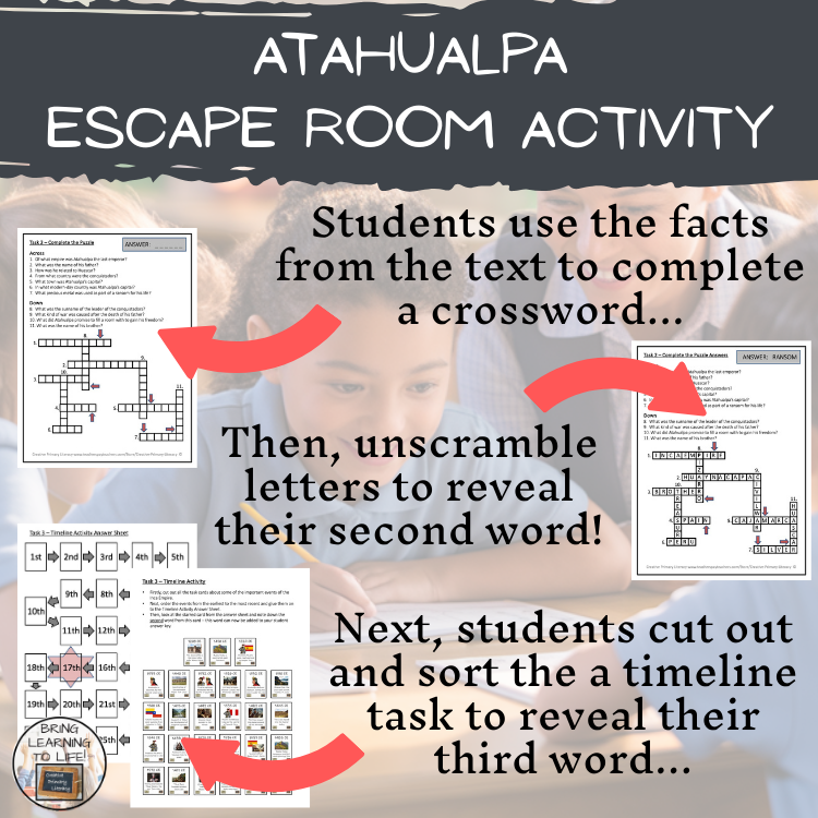 Atahualpa of the Inca Empire Escape Room | Social Studies & History Activity