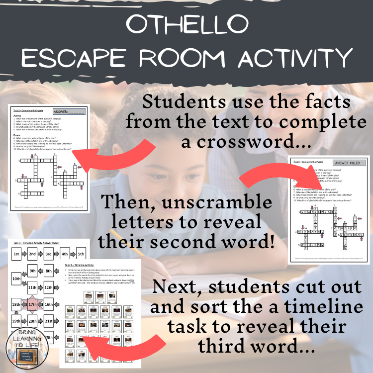 Othello Escape Room | Social Studies & History Activity