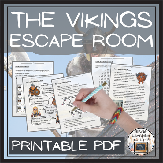 The Vikings Escape Room | Social Studies & Middle Ages History Activity