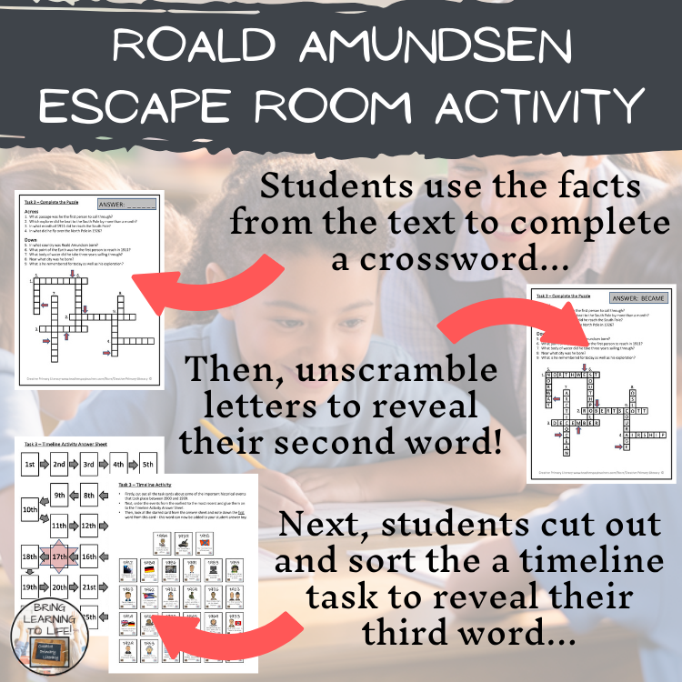 Roald Amundsen Escape Room | Social Studies & History Activity