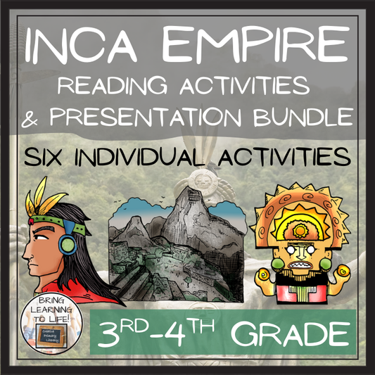 Inca Empire Close Reading Comprehension Bundle | 3rd Grade & 4th Grade