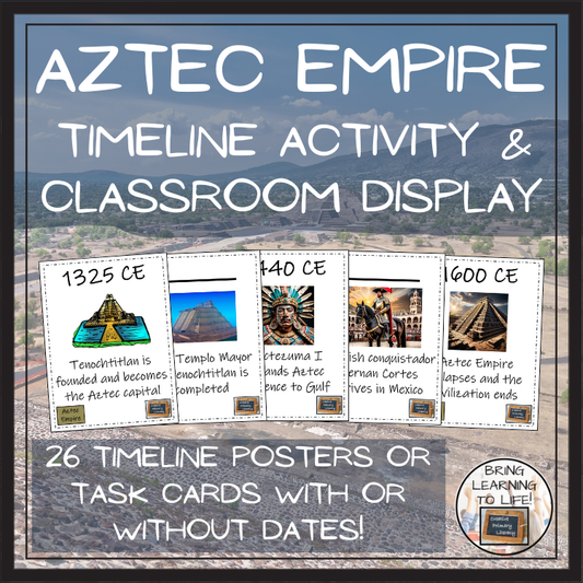 Aztec Empire Timeline Activity & Classroom Display