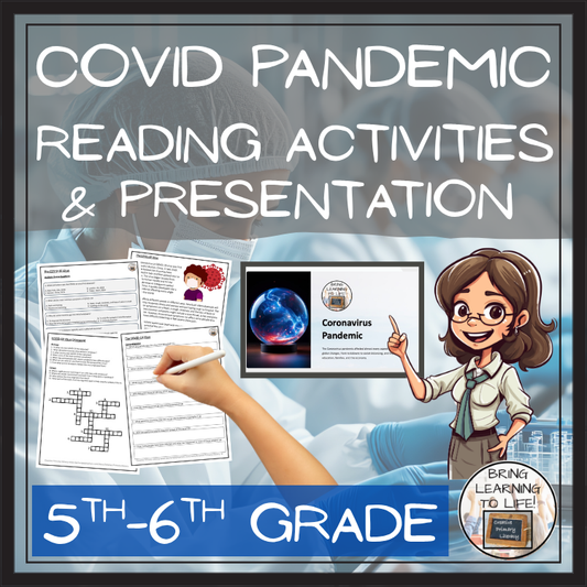 Coronavirus Pandemic Close Reading Comprehension Activities | 5th & 6th Grade