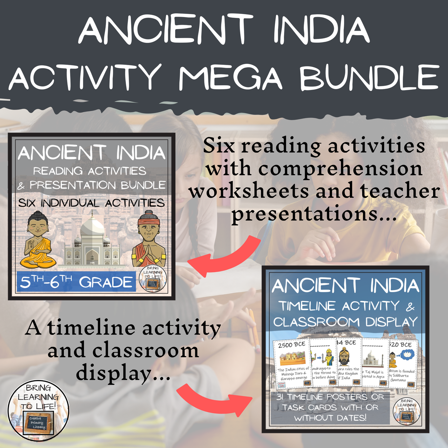 Ancient India Mega Bundle of Activities | 5th Grade & 6th Grade