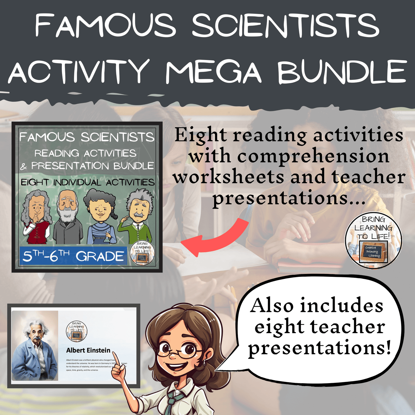 Famous Scientists Mega Bundle of Activities | 5th Grade & 6th Grade