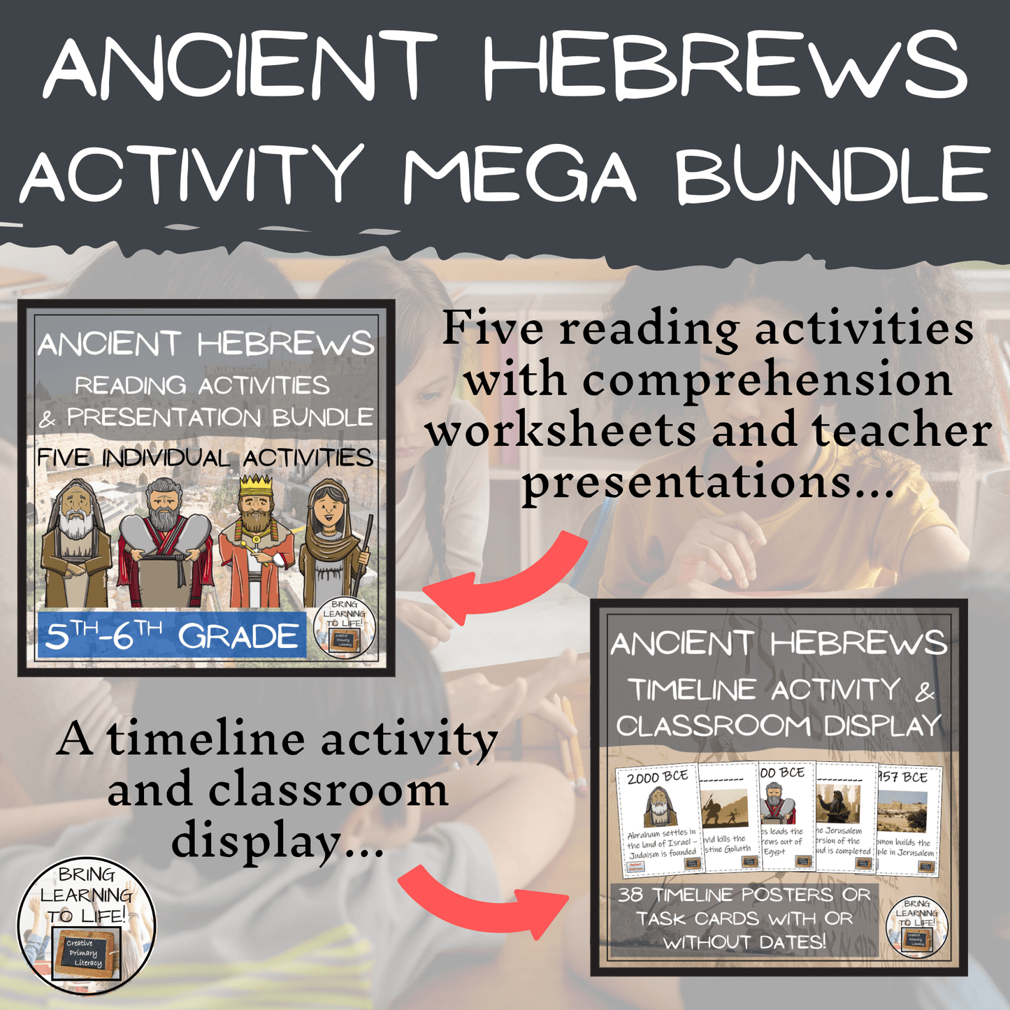 Ancient Hebrews Mega Bundle of Activities | 5th Grade & 6th Grade