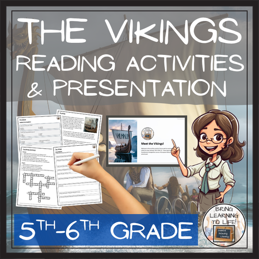 The Vikings Close Reading Comprehension Activities | 5th Grade & 6th Grade
