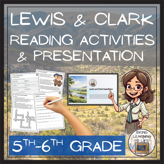 Lewis and Clark Expedition Close Reading Comprehension Activities | 5th & 6th Grade