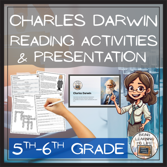 Charles Darwin Close Reading Comprehension Activity | 5th Grade & 6th Grade