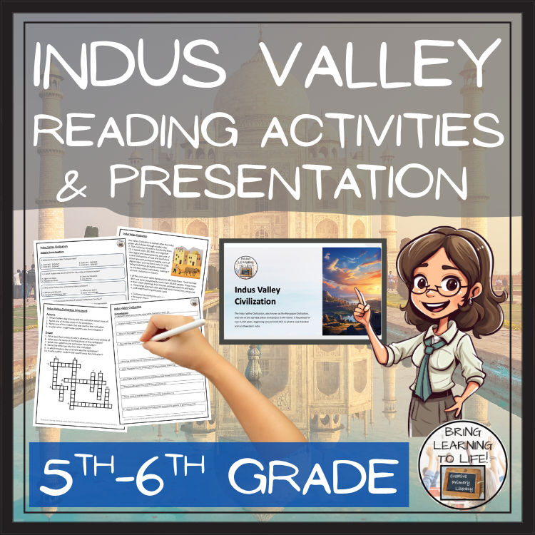 Indus Valley Civilization Close Reading Comprehension | 5th Grade & 6th Grade