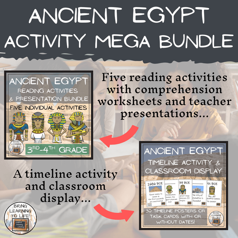Ancient Egypt Activities Bundle for 3rd & 4th Grade – Creative Primary ...