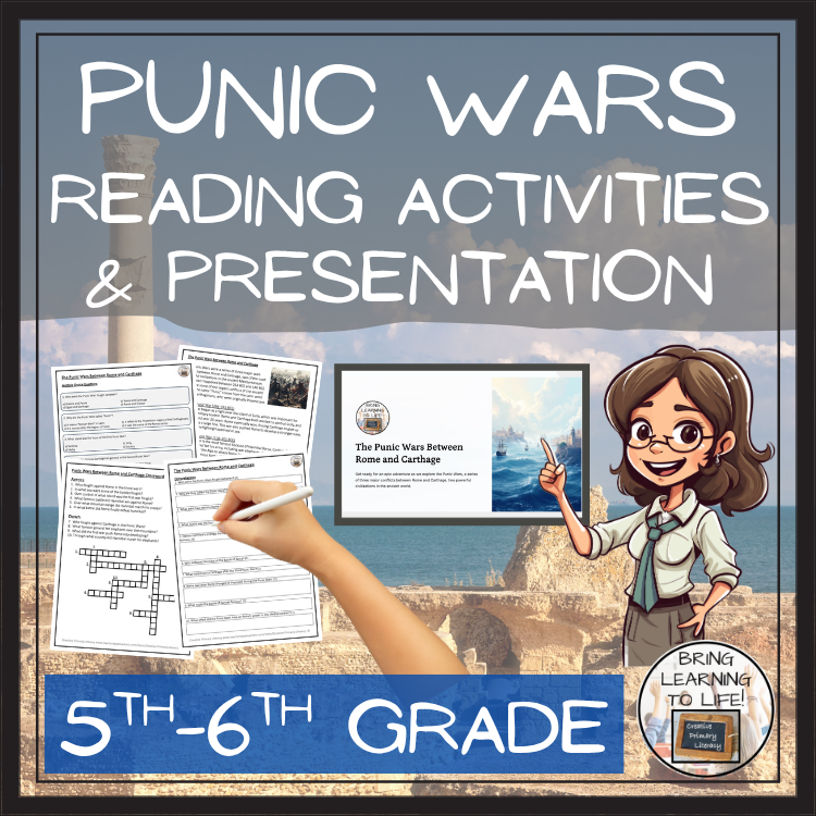 The Punic Wars Close Reading Comprehension Activities | 5th Grade & 6th Grade