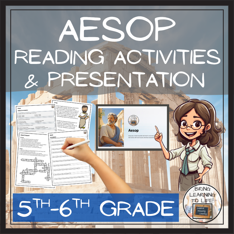 Aesop Close Reading Comprehension Activities | 5th Grade & 6th Grade