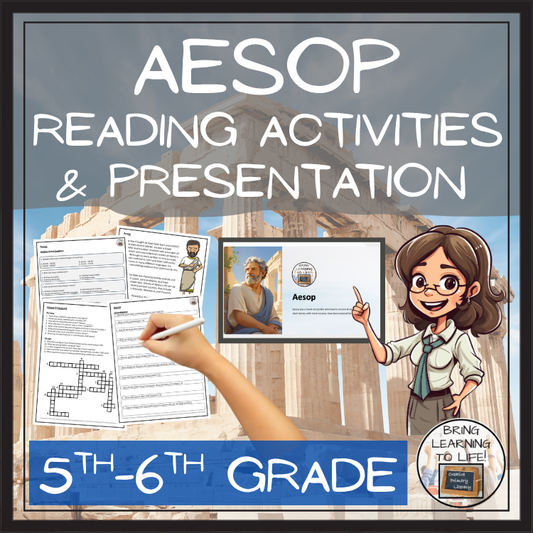 Aesop Close Reading Comprehension Activities | 5th Grade & 6th Grade