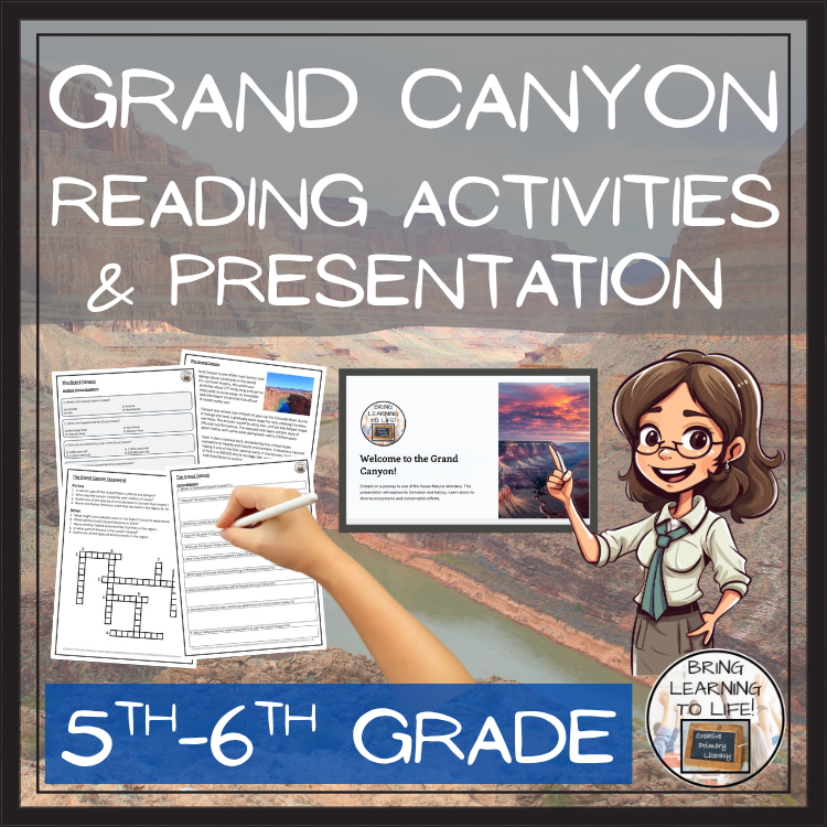 The Grand Canyon Close Reading Comprehension Activities | 5th Grade & 6th Grade