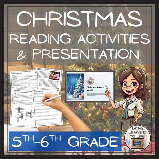 Christmas Around the World Close Reading Comprehension | 5th & 6th Grade