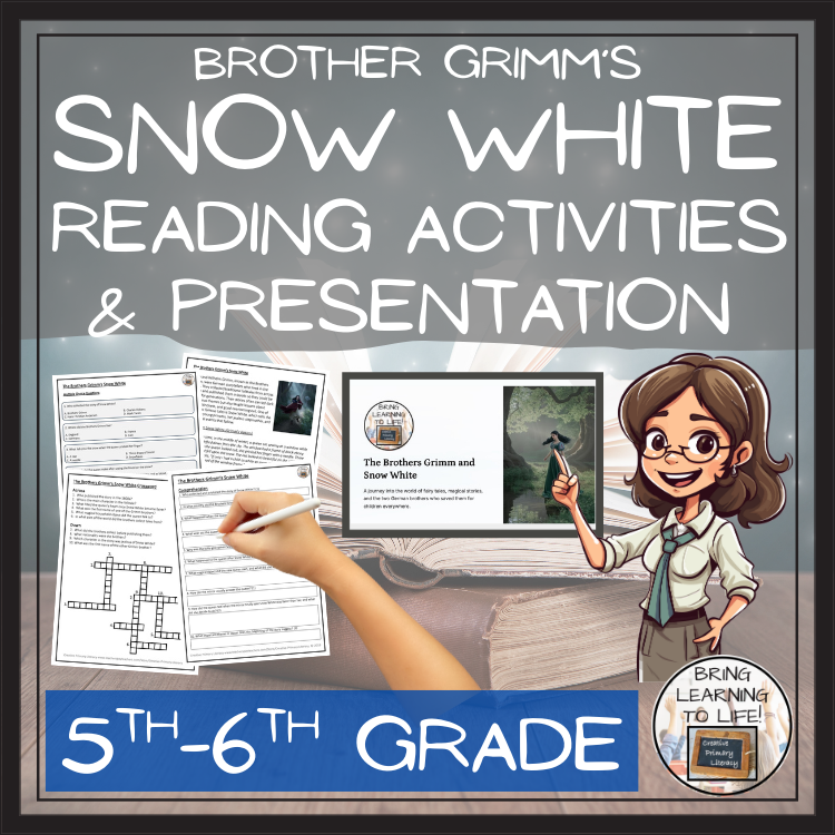 Brothers Grimm's Snow White Reading Comprehension | 5th Grade & 6th Grade