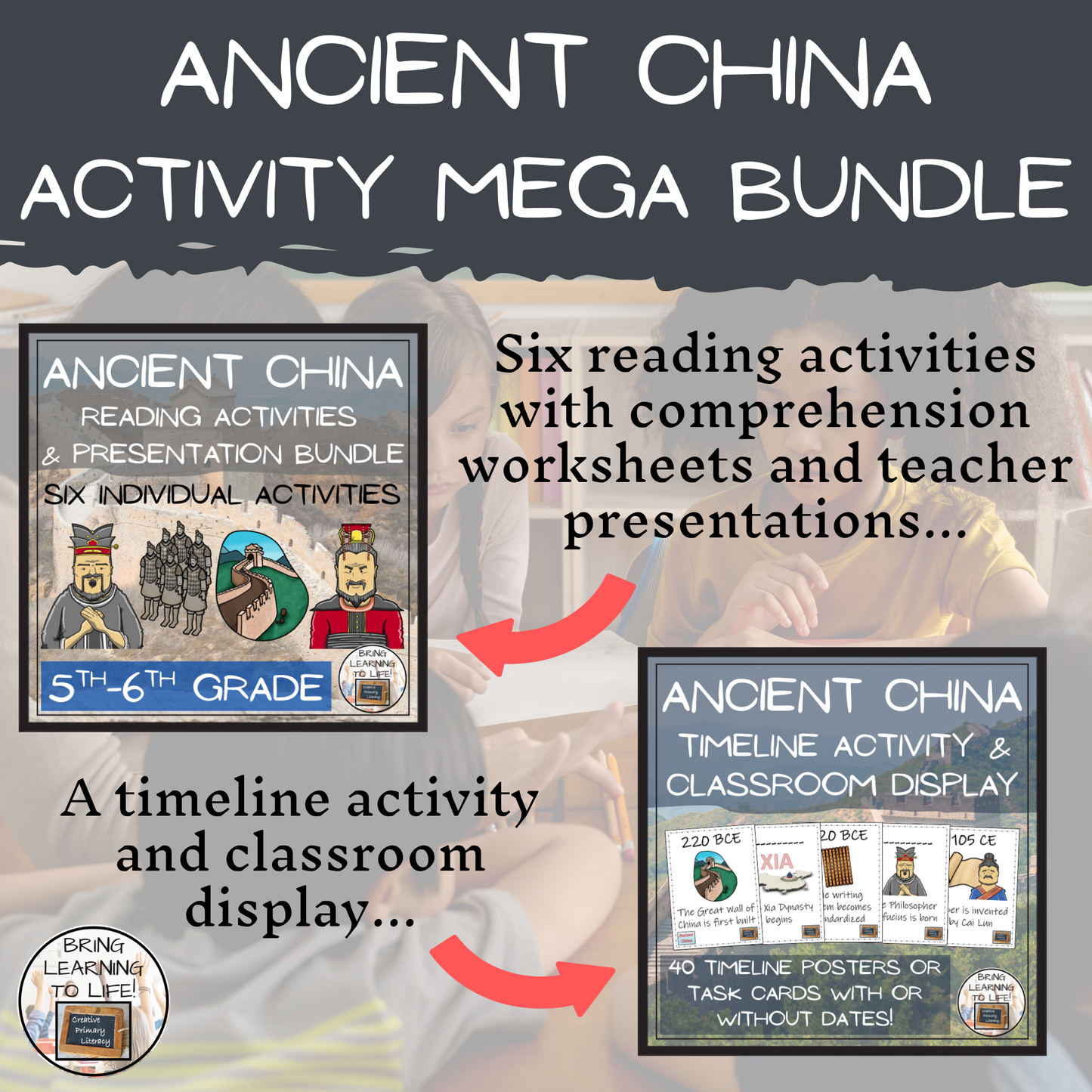 Ancient China Mega Bundle of Activities | 5th Grade & 6th Grade