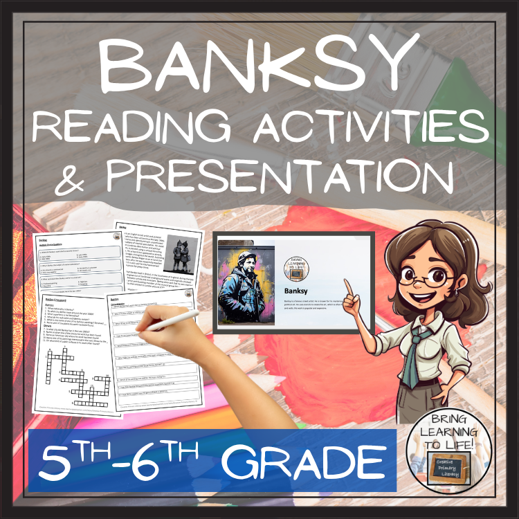 Banksy Close Reading Comprehension Activity | 5th Grade & 6th Grade