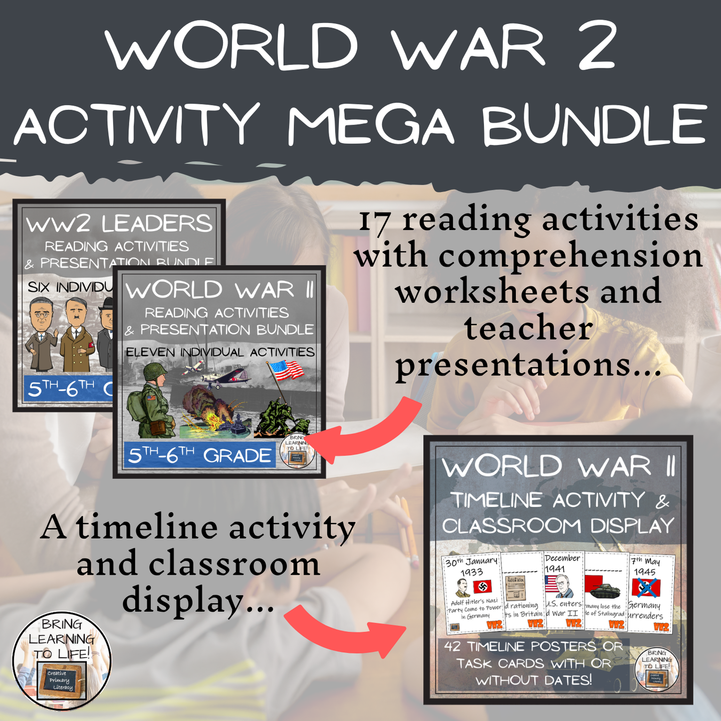 World War II Mega Bundle of Activities | 5th Grade & 6th Grade