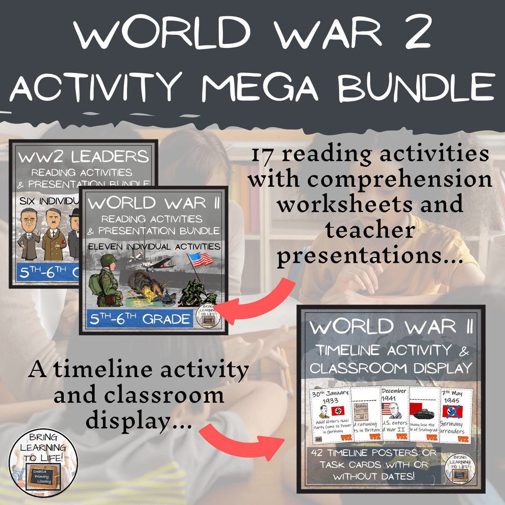 World War II Activities Mega Bundle for 5th & 6th Grade – Creative ...