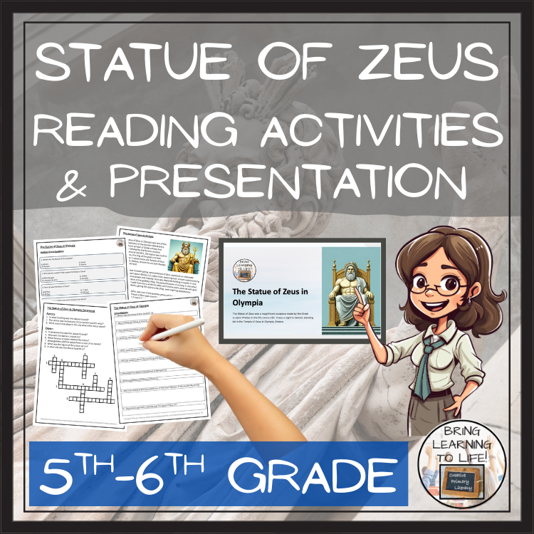 Statue of Zeus in Olympia Close Reading Activities | 5th Grade & 6th Grade