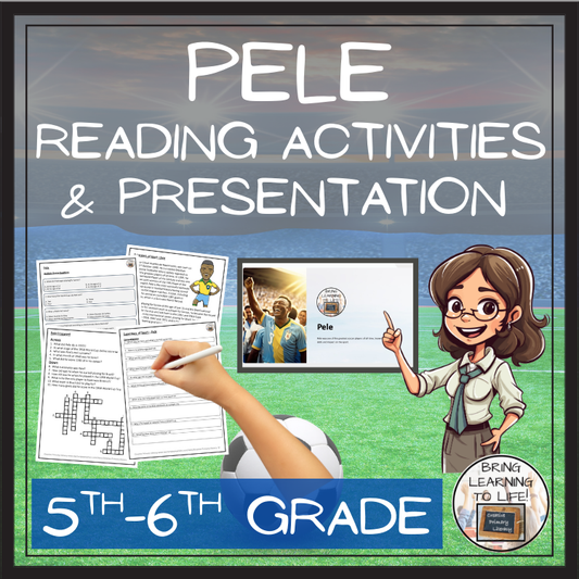 Pele Close Reading Comprehension Activities | 5th Grade & 6th Grade