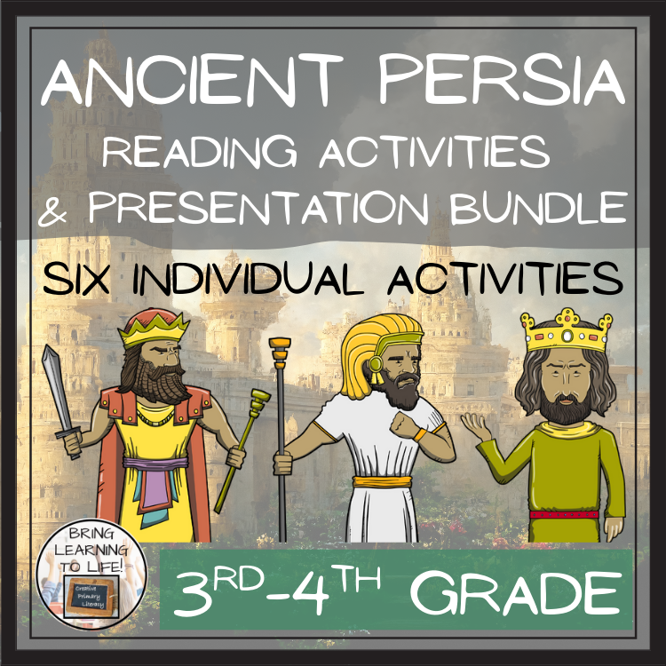 Ancient Persia Close Reading Comprehension Bundle | 3rd Grade & 4th Grade