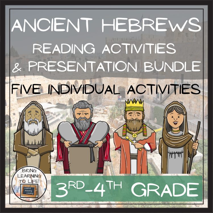 Ancient Hebrews Close Reading Comprehension Bundle | 3rd Grade & 4th Grade