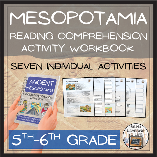 Ancient Mesopotamia Reading Comprehension Workbook | 5th-6th Grade