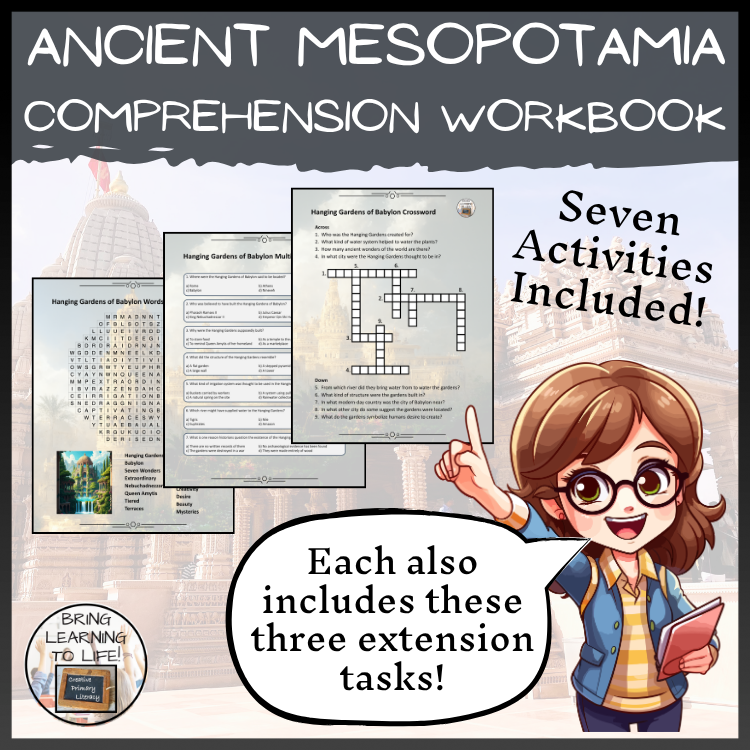 Ancient Mesopotamia Reading Comprehension Workbook | 5th-6th Grade
