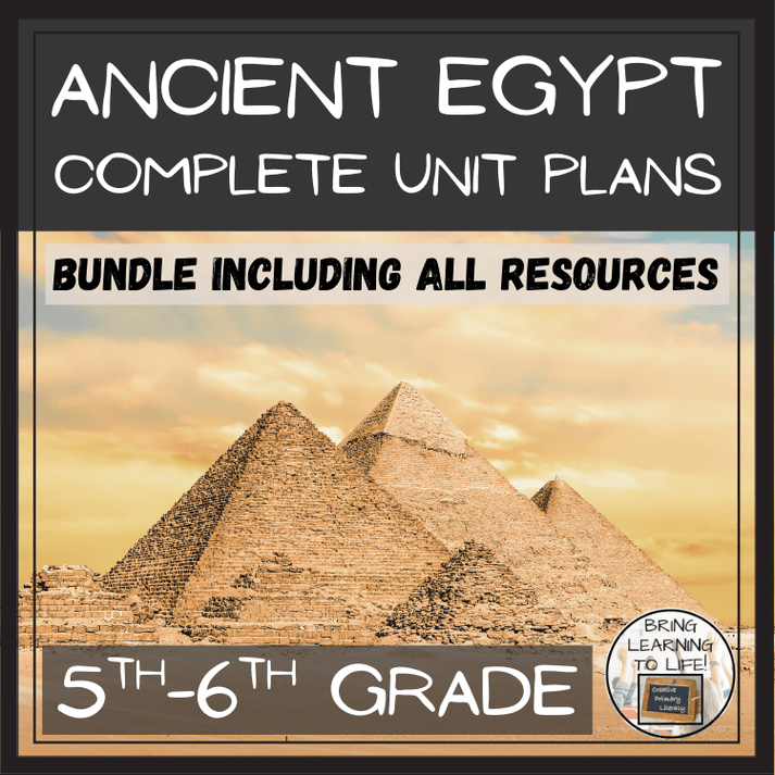 Ancient Egypt Unit Plans and Resource Bundle – Creative Primary Literacy