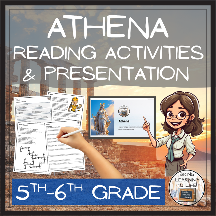 Athena Close Reading Comprehension Activity | 5th Grade & 6th Grade