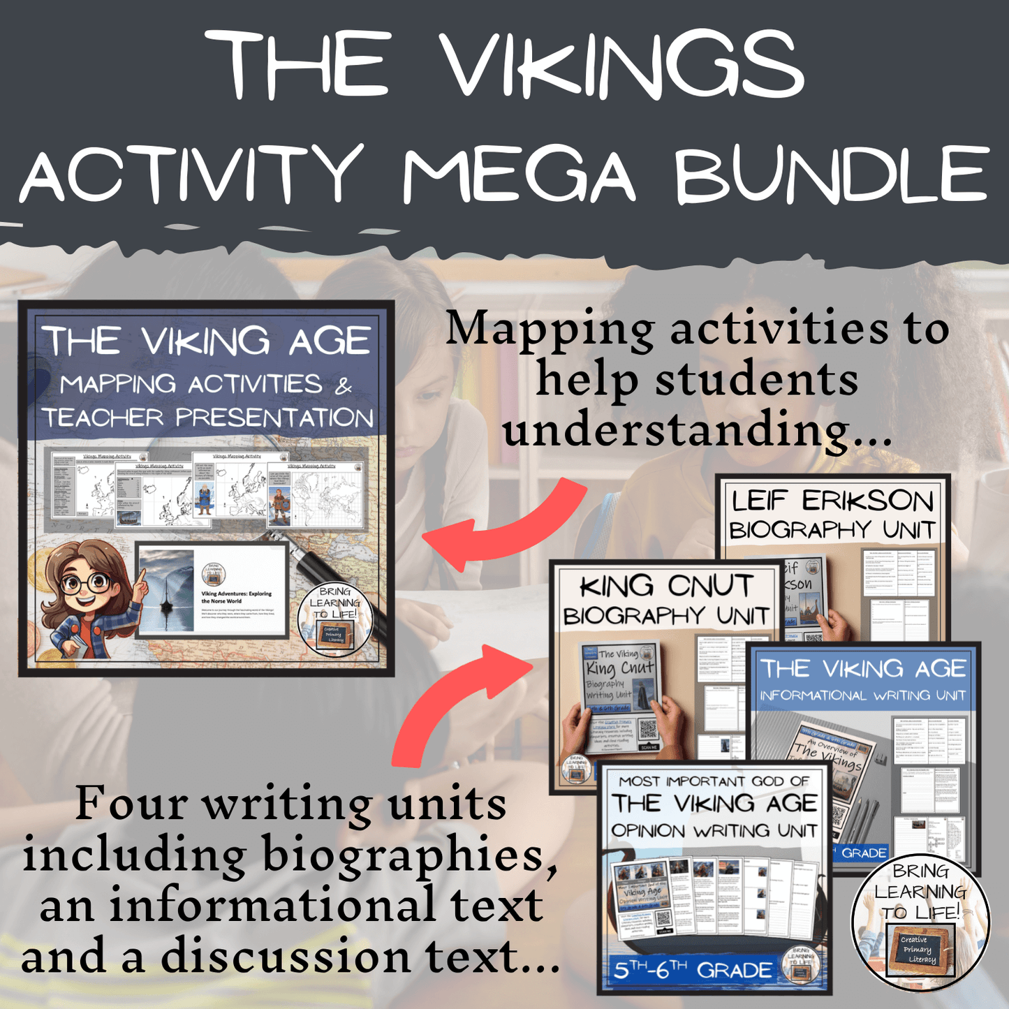 The Vikings Mega Bundle of Activities | 5th Grade & 6th Grade