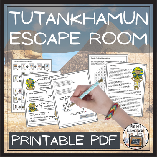 Tutankhamun Escape Room | Social Studies & Ancient History Activity