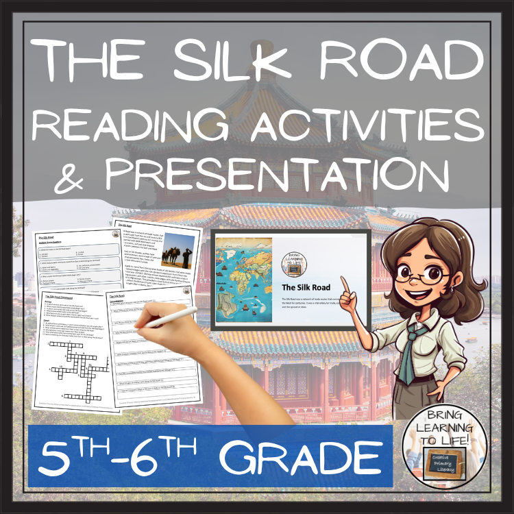 The Silk Road Close Reading Comprehension Activity | 5th Grade & 6th Grade